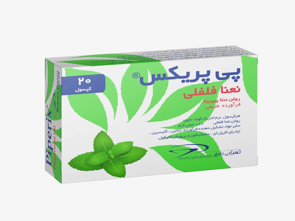 مزاياي مصرف مكمل پي پريكس® (نعنا فلفلي)